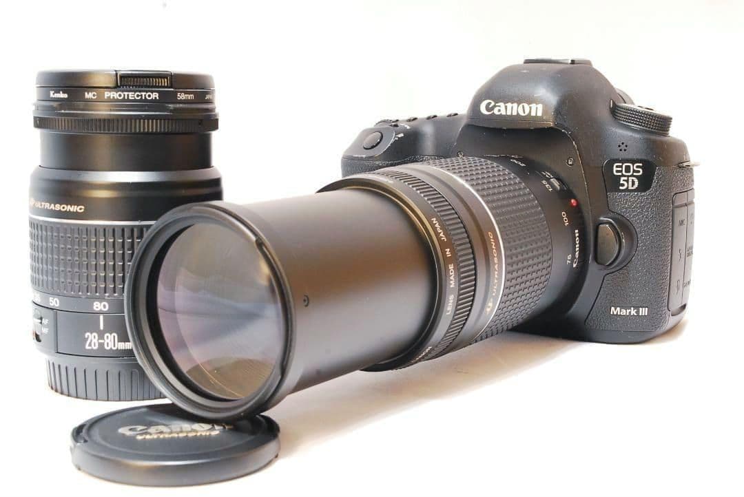 プロ品質をあなたに✨美品✨キヤノン EOS 5D MarkⅢ✨超望遠ダブルレンズ