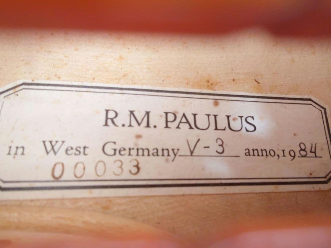 【送料無料】バイオリン 4/4 大人用 R.M.PAULUS V-3 パウルス