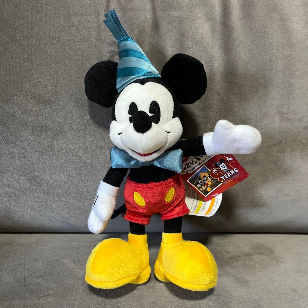 ディズニー ミッキー 90周年 ポージープラッシー ぬいぐるみ バースデー