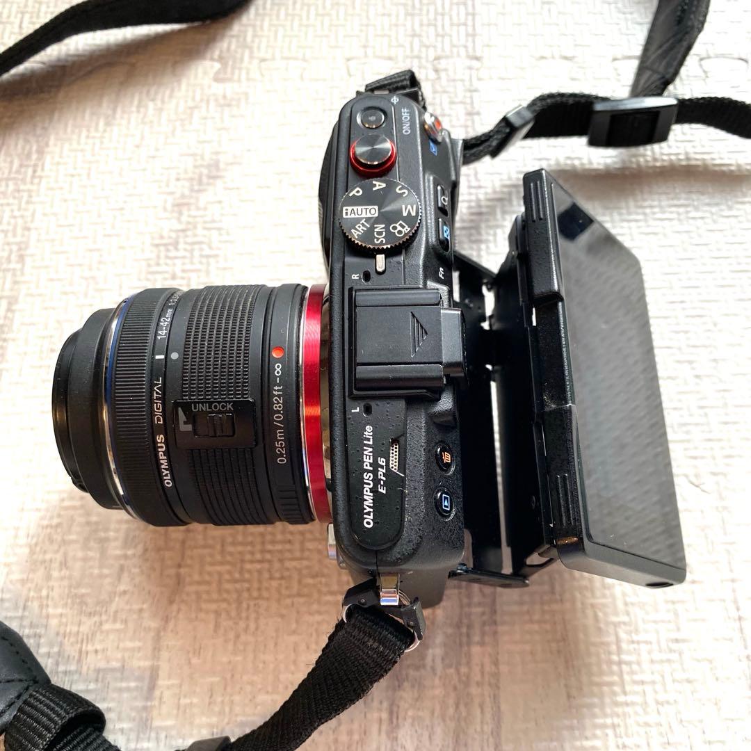 OLYMPUS PEN Lite E-PL6 ミラーレス一眼 ブラック 美品