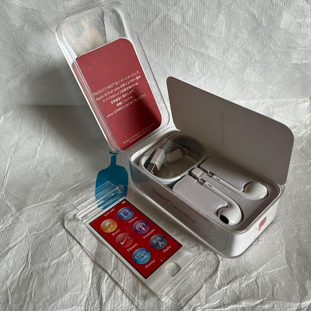 アップル iPod nano 第7世代 MKN72 プロダクトレッド ユーズド