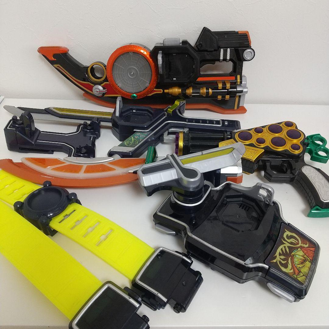 仮面ライダー鎧武　大量　武器　DX戦極ドライバー　ブドウ龍砲　火縄大橙DJ銃