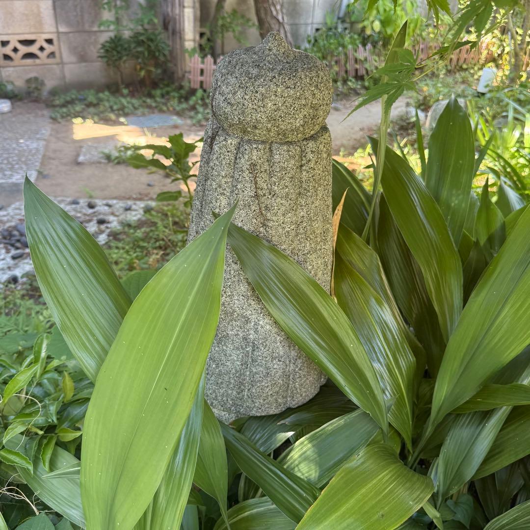 【お引き取り限定】灯篭 2個 たぬき 置物 石