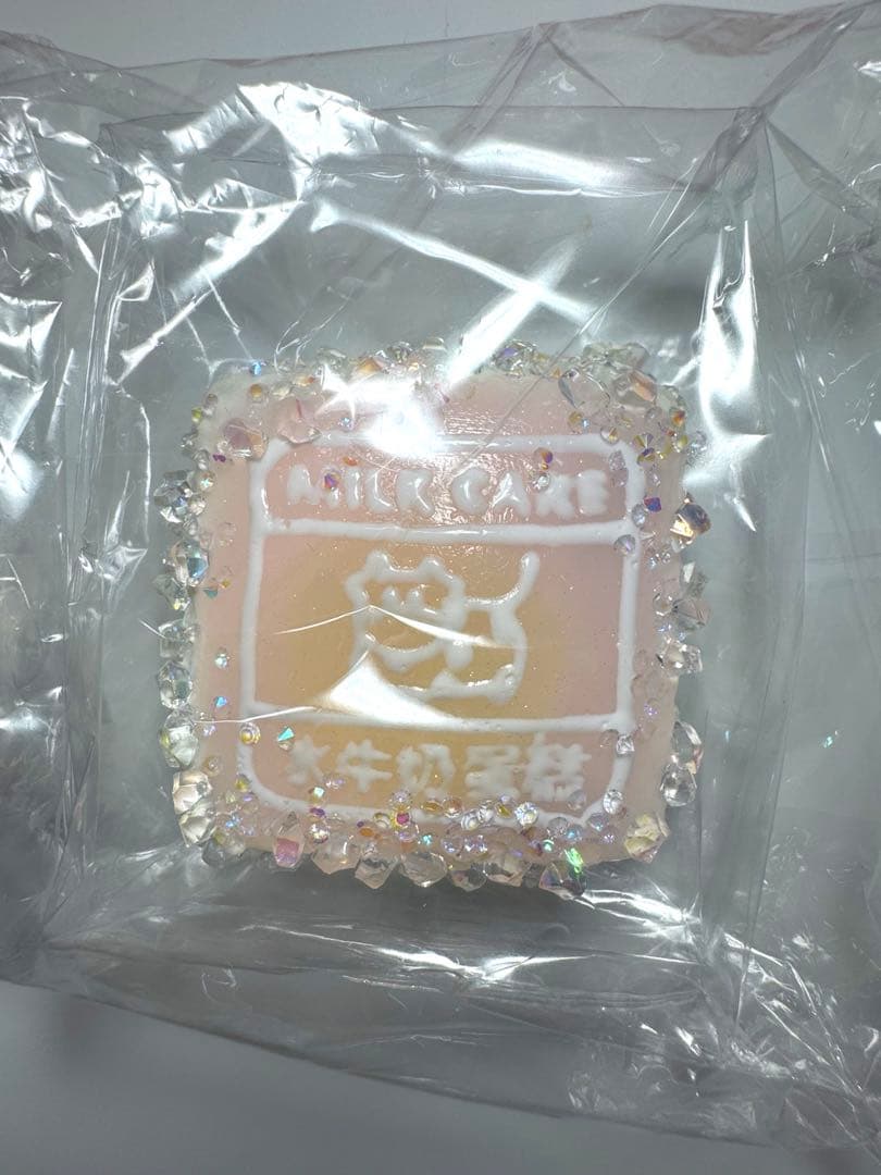 jammyjem キラキラ先生　スクイーズ　水牛　水感　ブルー　青　牛ケーキ