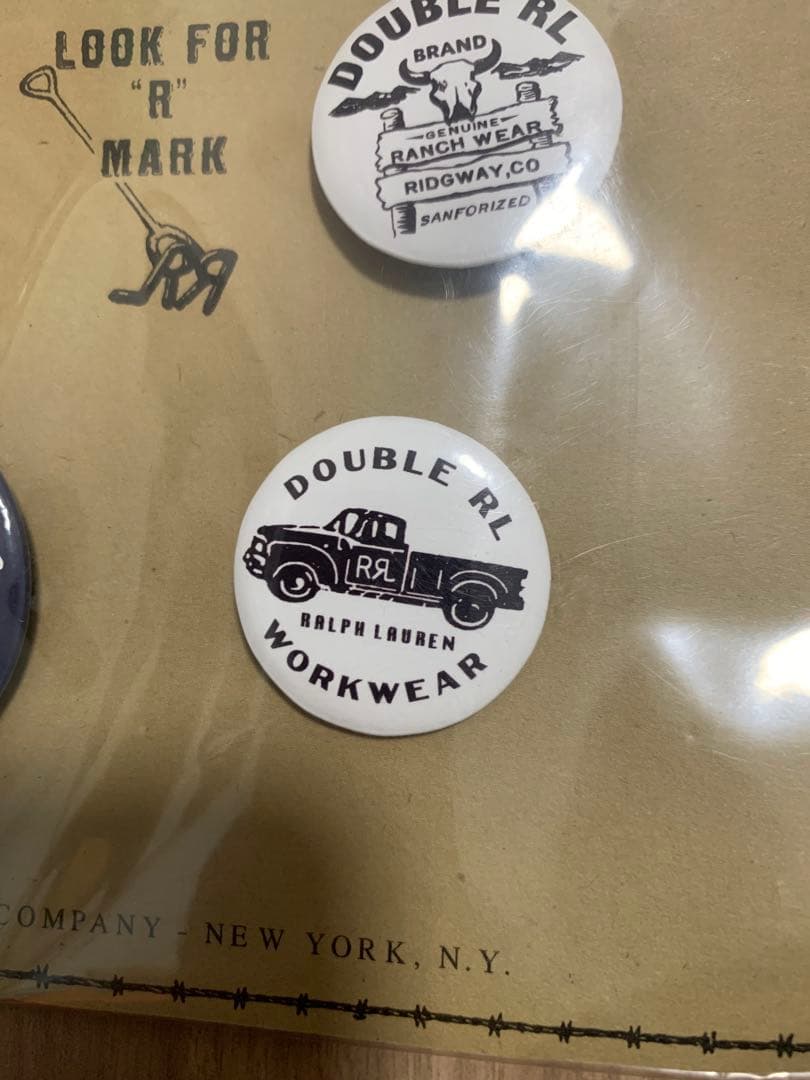 DOUBLE RL ダブルアールエル　缶バッジセット　レア　新品未開封品