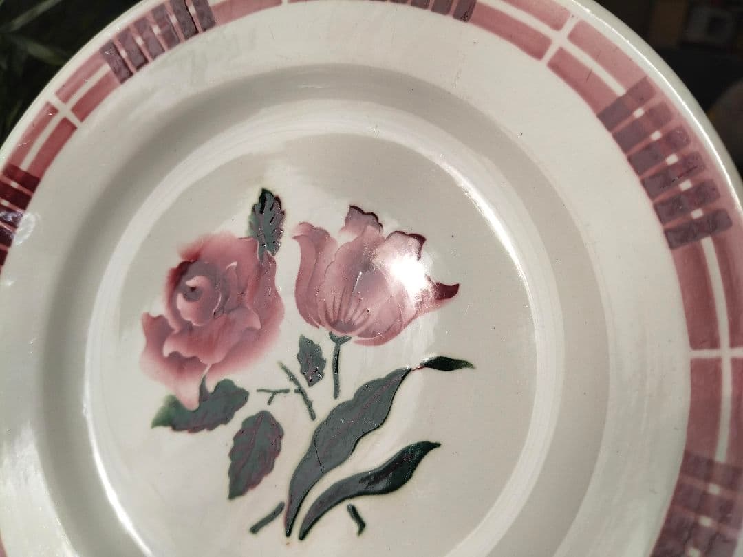 【11/5まで】サルグミンヌ　DIJON 薔薇　ヴィンテージプレート２枚組