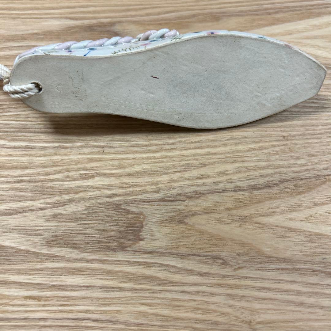 作家　陶芸作家　靴型　花瓶　壁掛け
