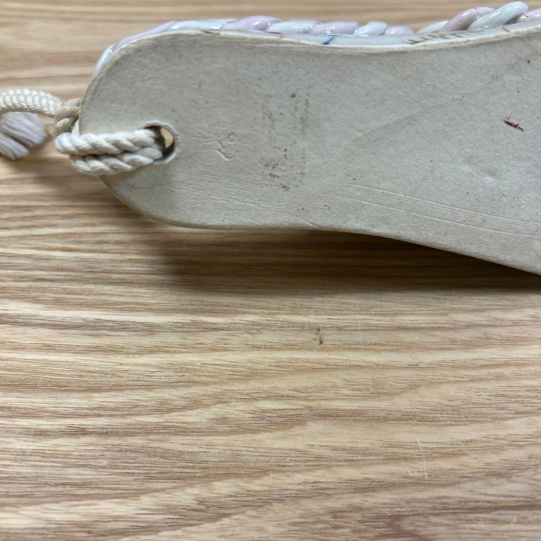 作家　陶芸作家　靴型　花瓶　壁掛け