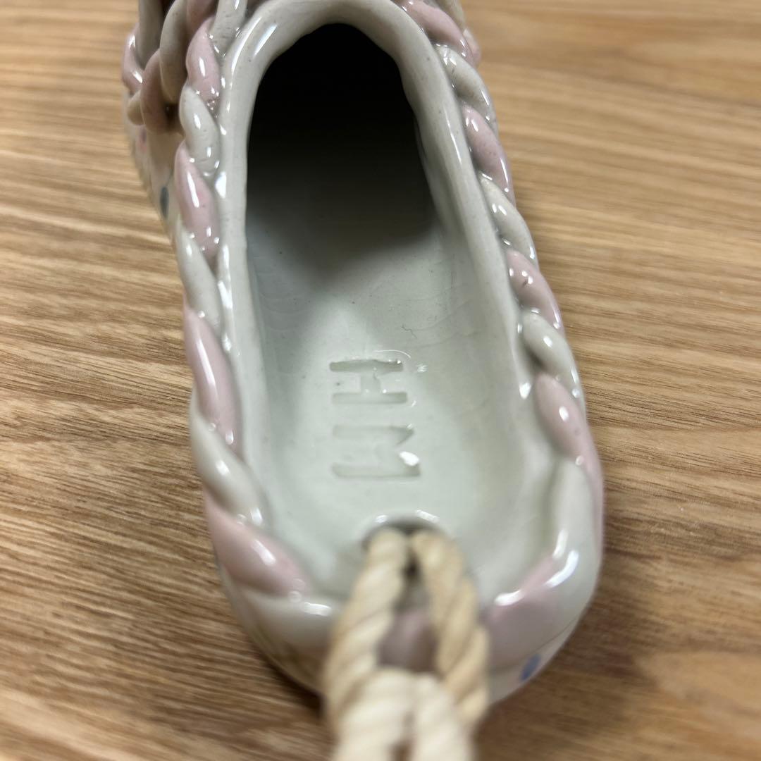 作家　陶芸作家　靴型　花瓶　壁掛け