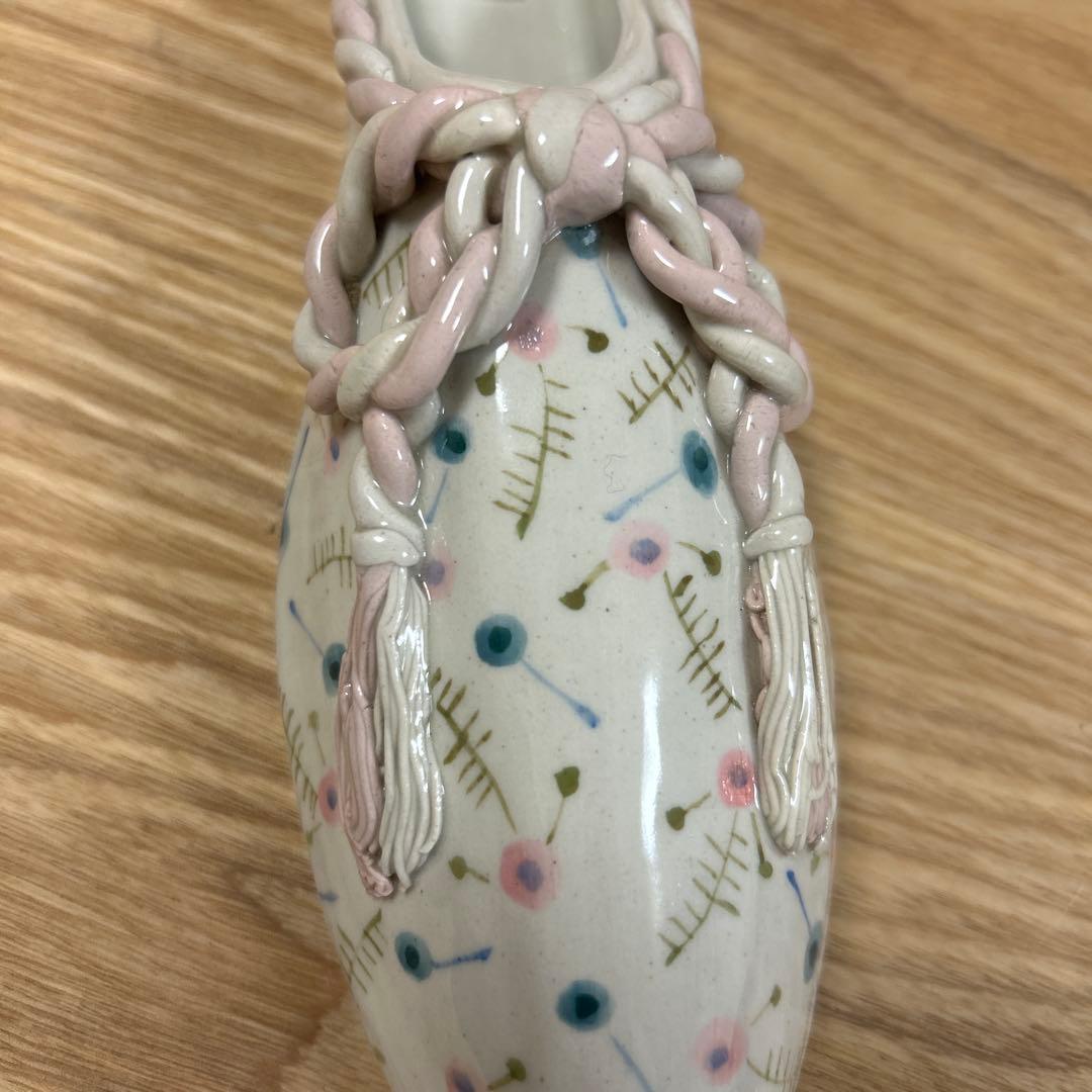 作家　陶芸作家　靴型　花瓶　壁掛け