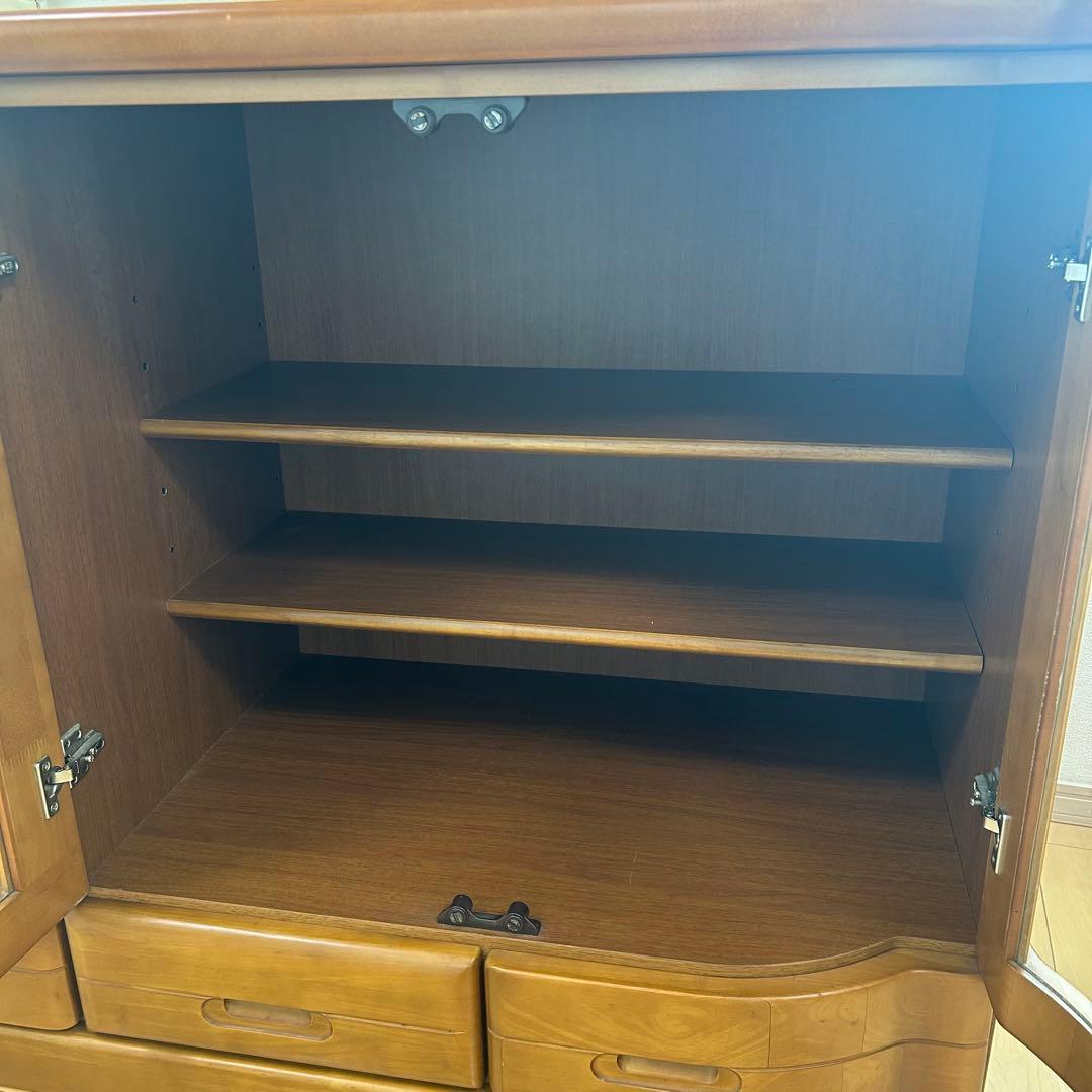 北欧ヴィンテージ　キャビネット　サイドボード　ガラス　フローラ120 アーチ型