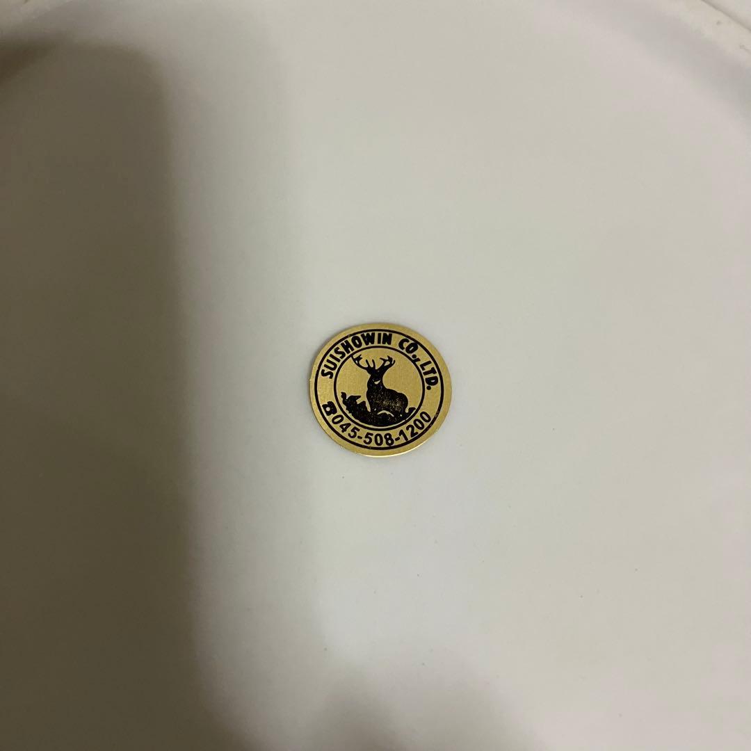 E-1 【極美品】翠松園（SUISHOWIN）八角皿 2枚セットフルーツ柄箱入り