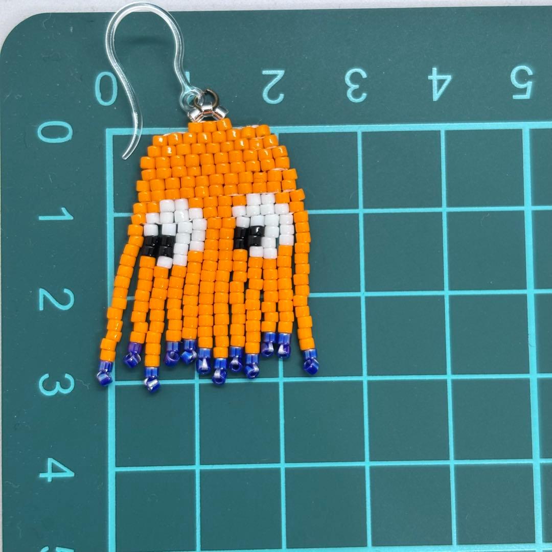 デリカビーズピアス　◎クラゲフリンジピアス　他全7点