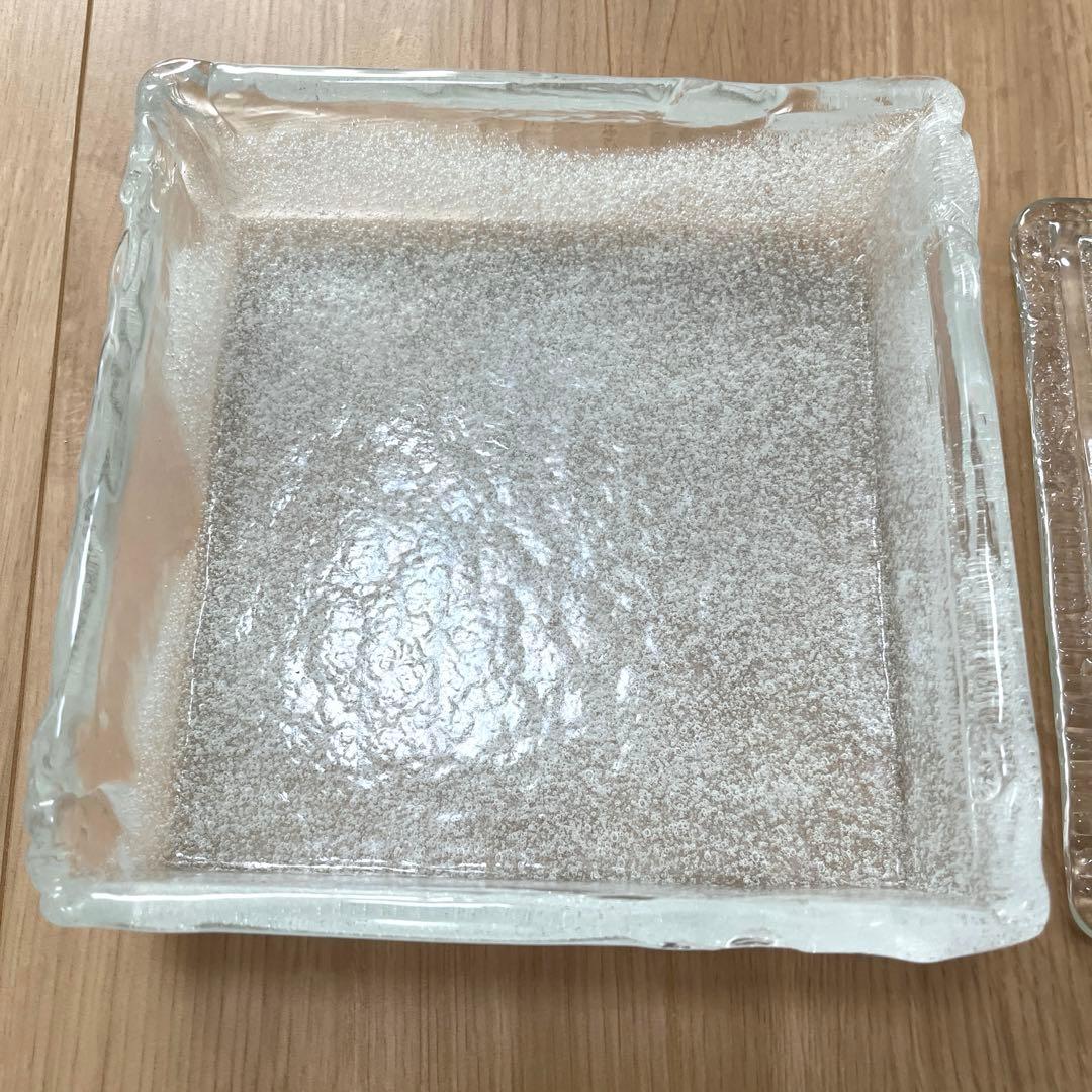 IWATA 岩田ガラス　ガラス　容器　ケース　蓋付