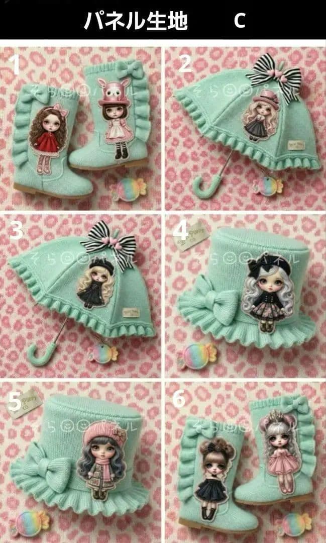 ⭐新作 A ～Cパネル⭐ 　女の子パネル生地　♡オーダー受付中♡　ハンドメイド