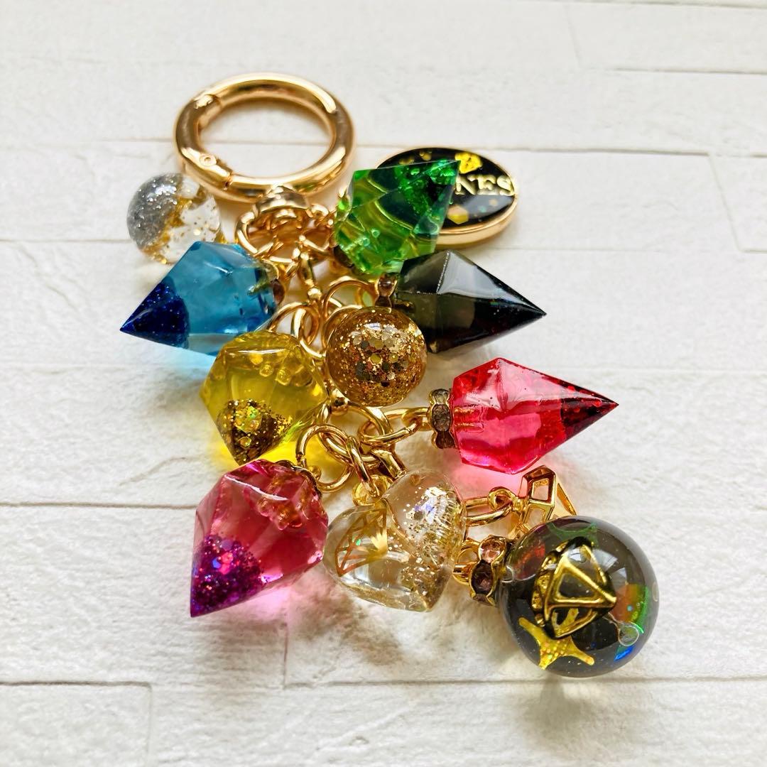 シバ犬ページ　SixTONES名入れチャーム　レジンキーホルダー4点