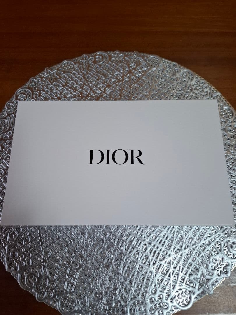 Christian Dior モノクロポーチ　クラッチバッグ　ノベルティ箱付き