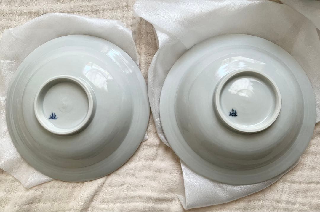 徳永遊心　九谷青窯　九谷焼　色絵 花つなぎ 皿　お茶碗　深皿　プレート　新品