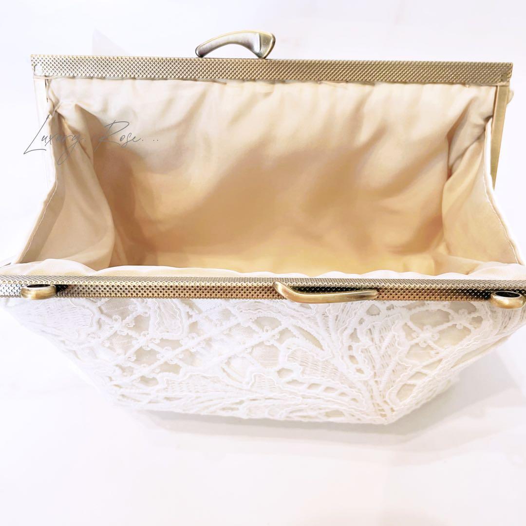 即納品！現品のみ限定価格！上品大人シルク混シャンタン気品漂う  パーティーバッグ