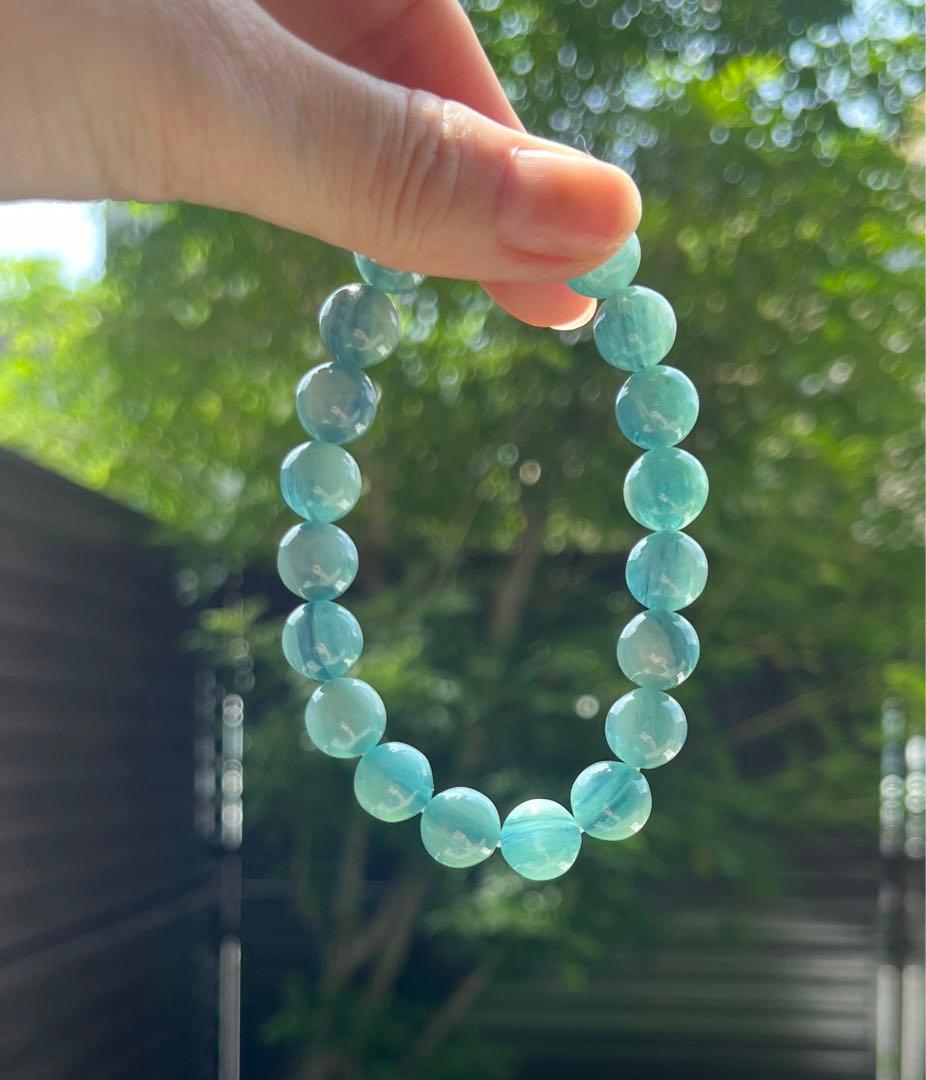 高品質✨希少グリーンカイヤナイトᗢᘏ੭天然石✨10ミリ玉！集中力up高品質✴︎