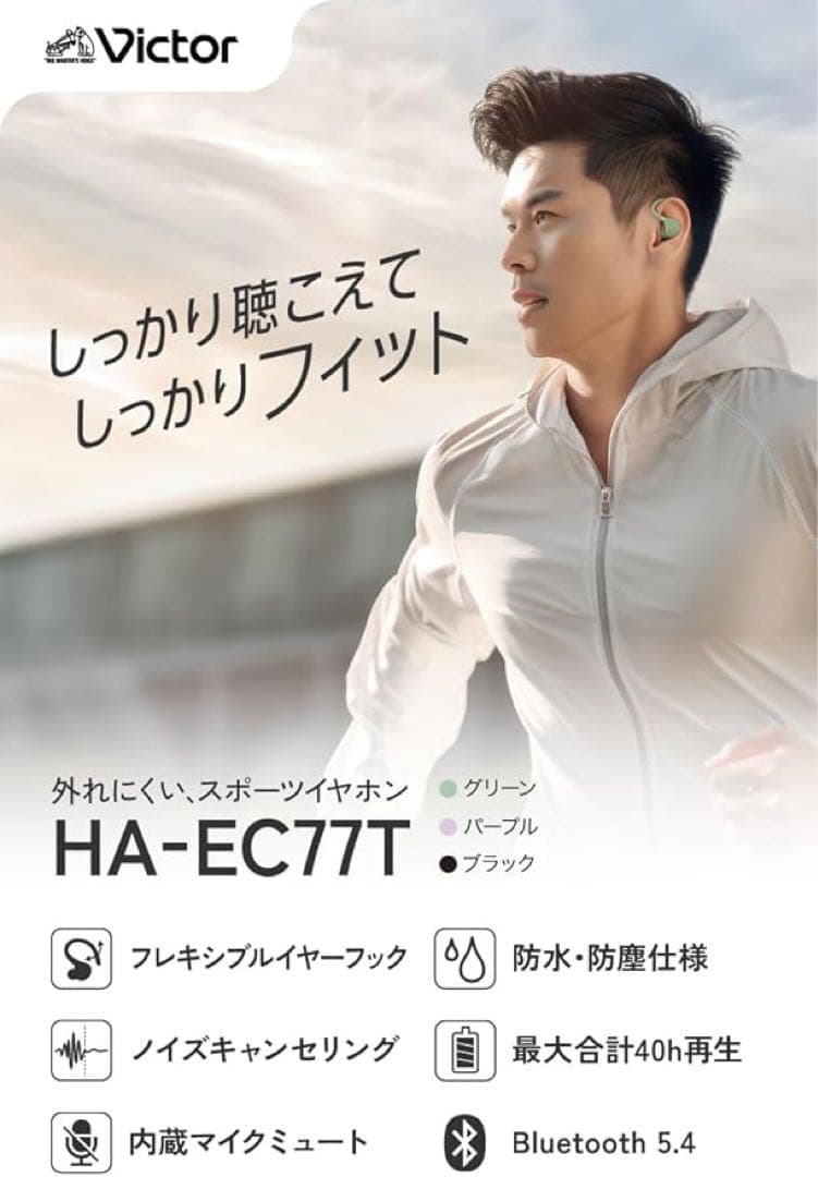 【新品】JVCケンウッド Victor HA-EC77T-B