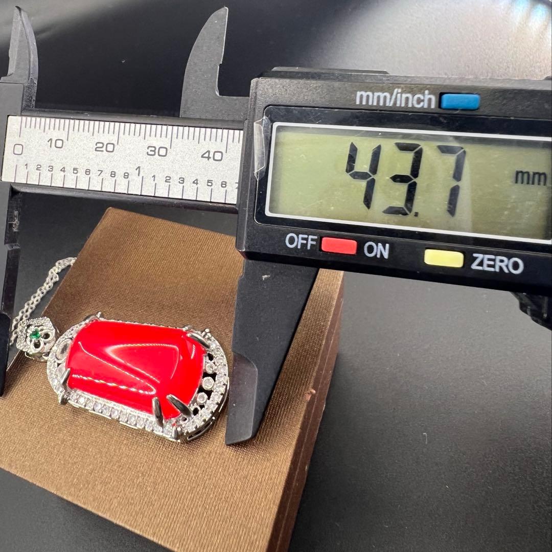 天然　カーネリアン（薄い赤瑪瑙）の無事牌スタイルネックレス ジュリコニア入り