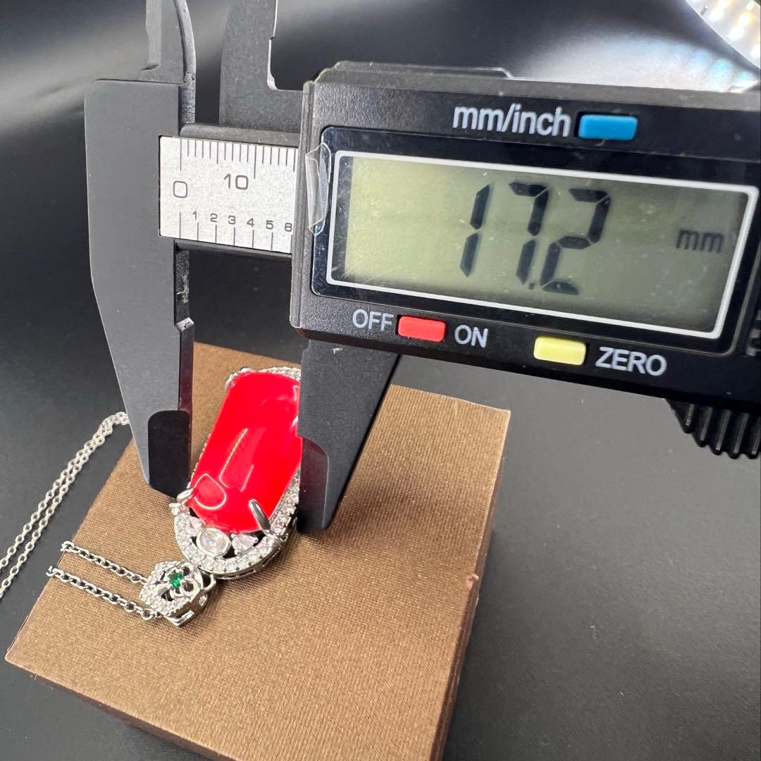 天然　カーネリアン（薄い赤瑪瑙）の無事牌スタイルネックレス ジュリコニア入り