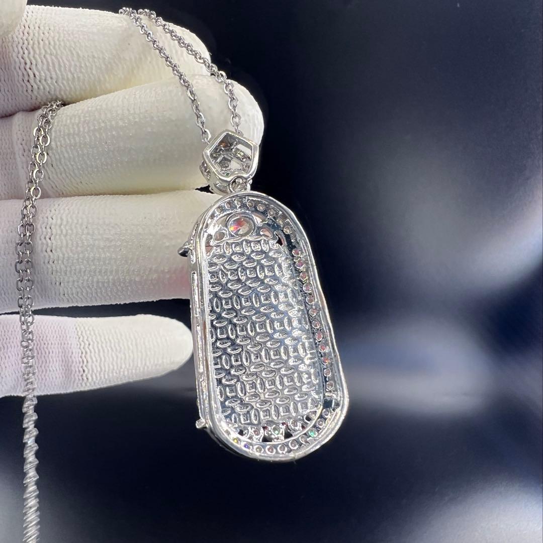 天然　カーネリアン（薄い赤瑪瑙）の無事牌スタイルネックレス ジュリコニア入り