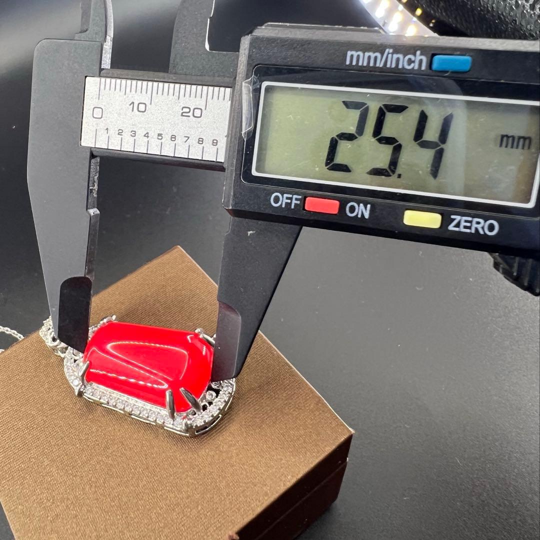 天然　カーネリアン（薄い赤瑪瑙）の無事牌スタイルネックレス ジュリコニア入り