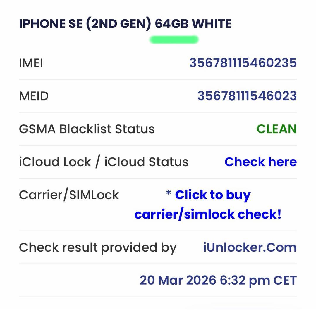 iPhone SE 第2世代　中古品/初期化済みです❣️