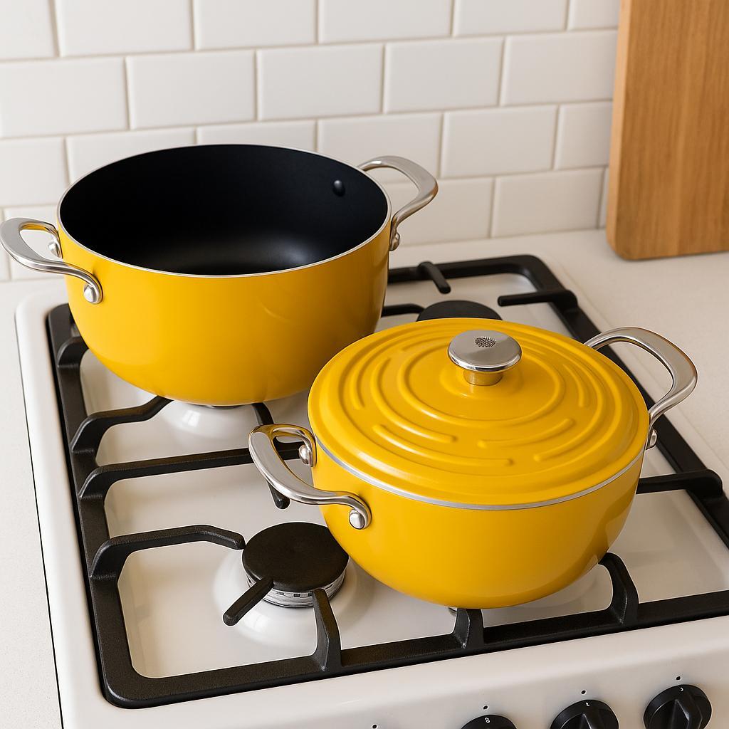 ✨美品✨ MEYER 両手鍋 24cm ライトポットセット イエロー IH対応