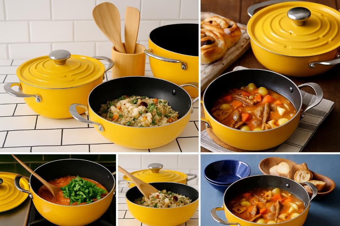 ✨美品✨ MEYER 両手鍋 24cm ライトポットセット イエロー IH対応