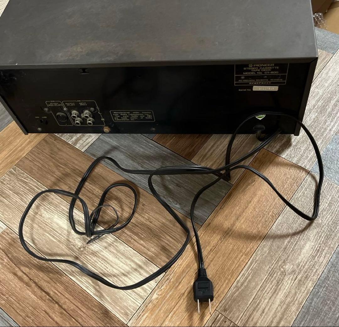 【ジャンク品　通電のみ確認】パイオニア カセットデッキ CT-405