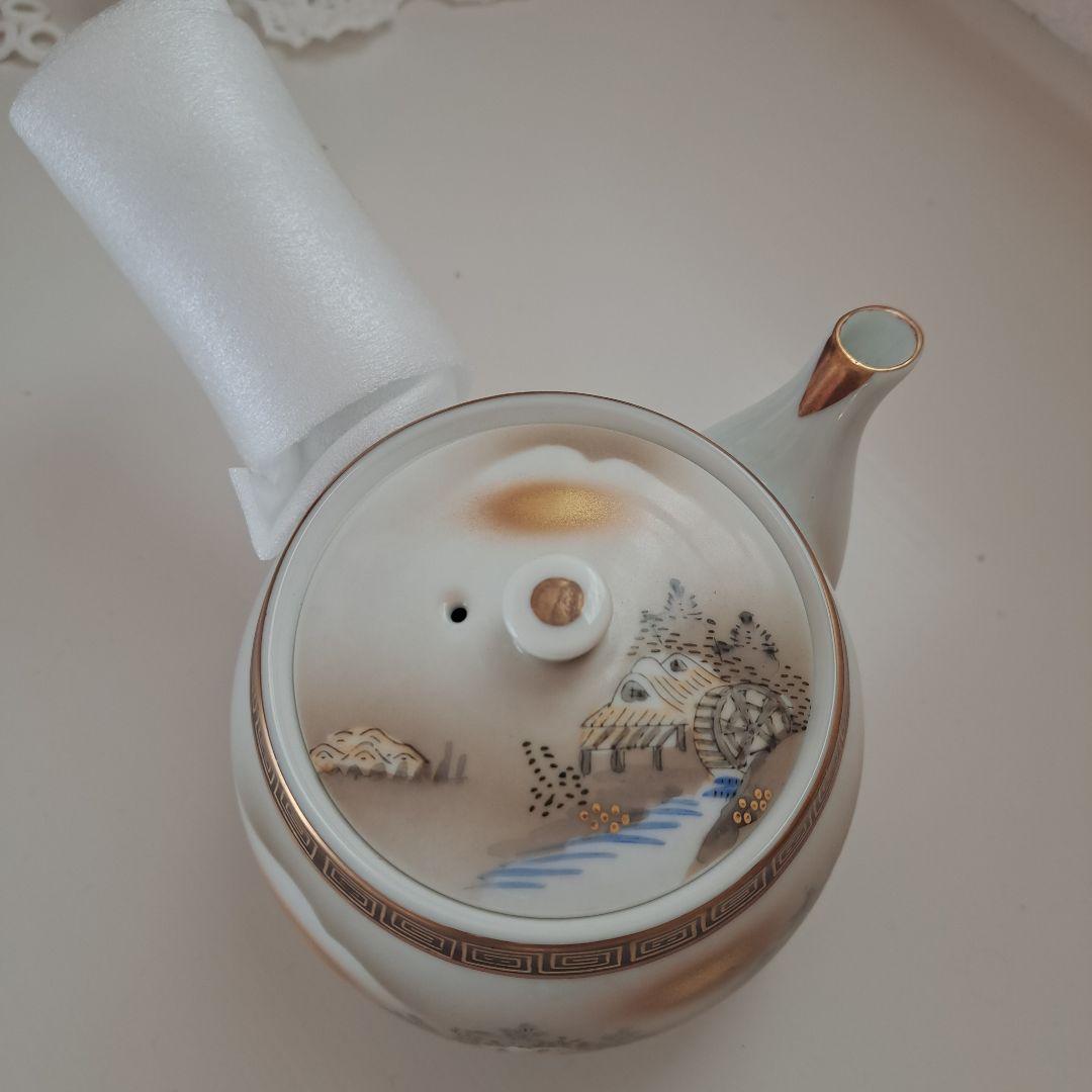 九谷焼　急須+蓋付き湯呑み6個セット