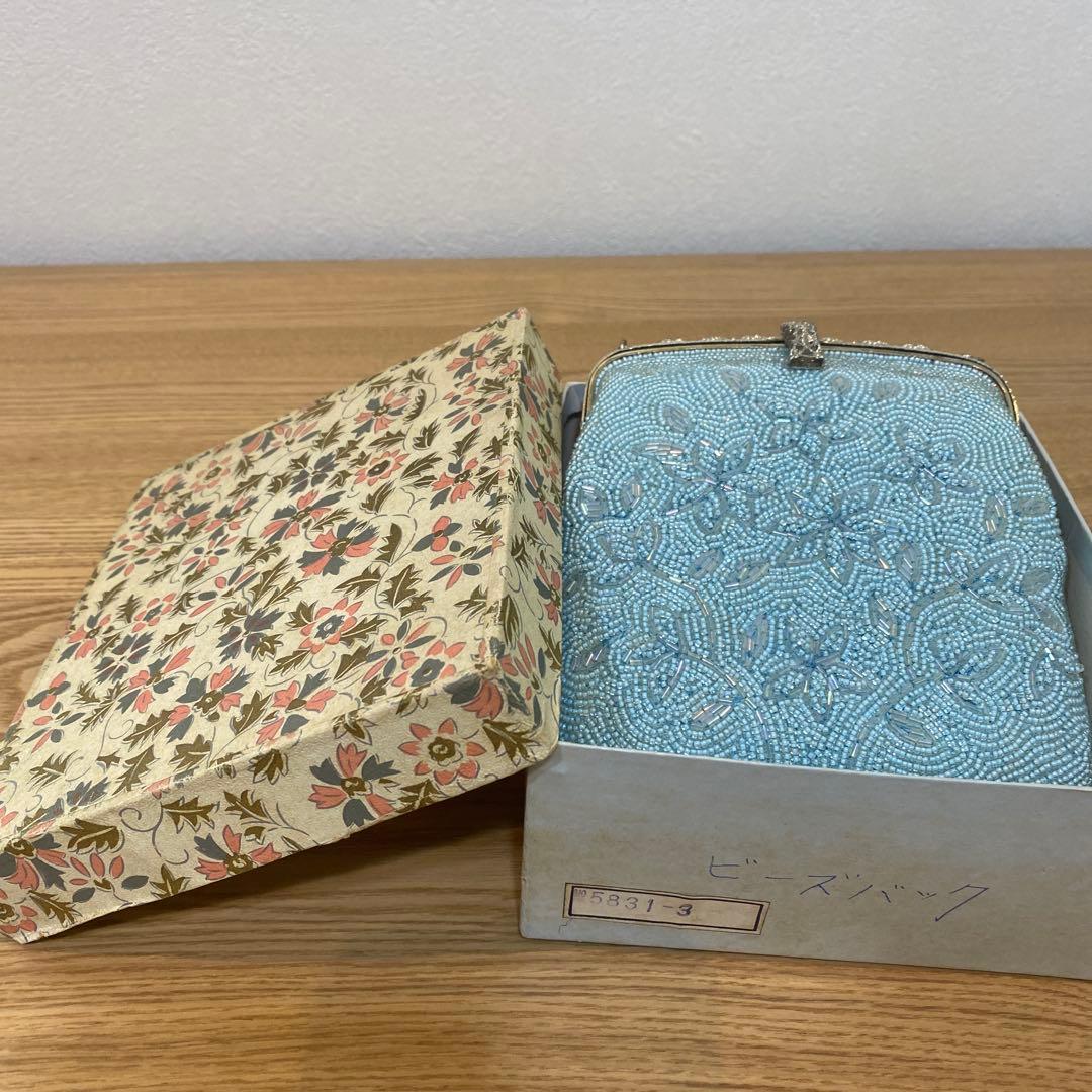 ⭐︎ヴィンテージ　アンティーク 総ビーズ 鞄　イブニング ビーズ刺繍 パーティー
