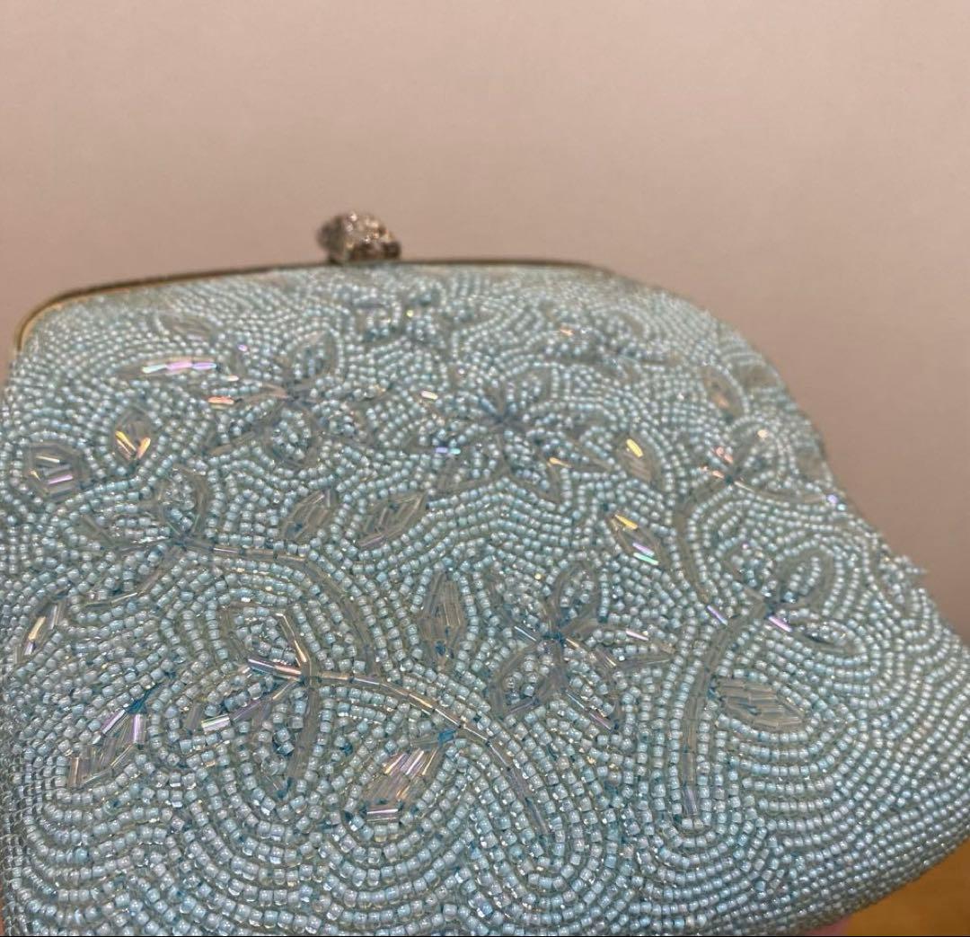 ⭐︎ヴィンテージ　アンティーク 総ビーズ 鞄　イブニング ビーズ刺繍 パーティー