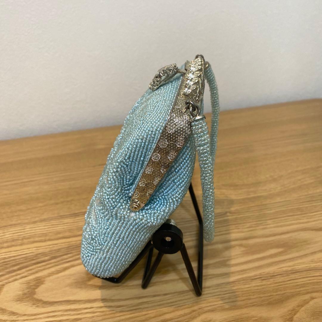 ⭐︎ヴィンテージ　アンティーク 総ビーズ 鞄　イブニング ビーズ刺繍 パーティー