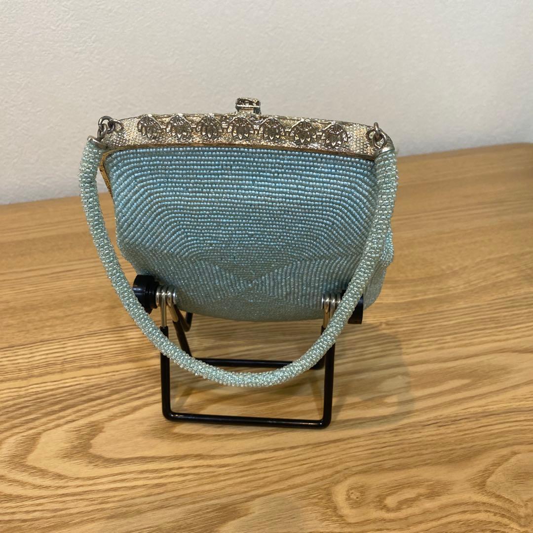⭐︎ヴィンテージ　アンティーク 総ビーズ 鞄　イブニング ビーズ刺繍 パーティー