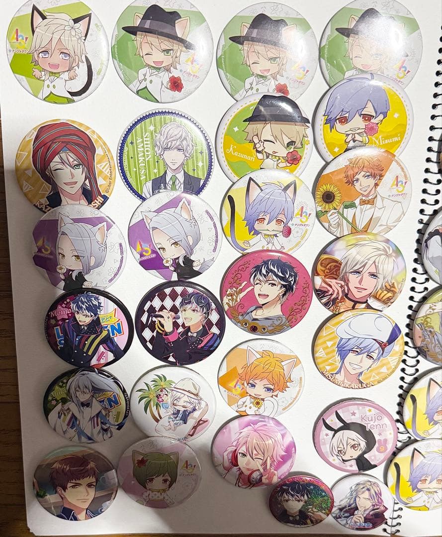 キャラクター缶バッジセット多数