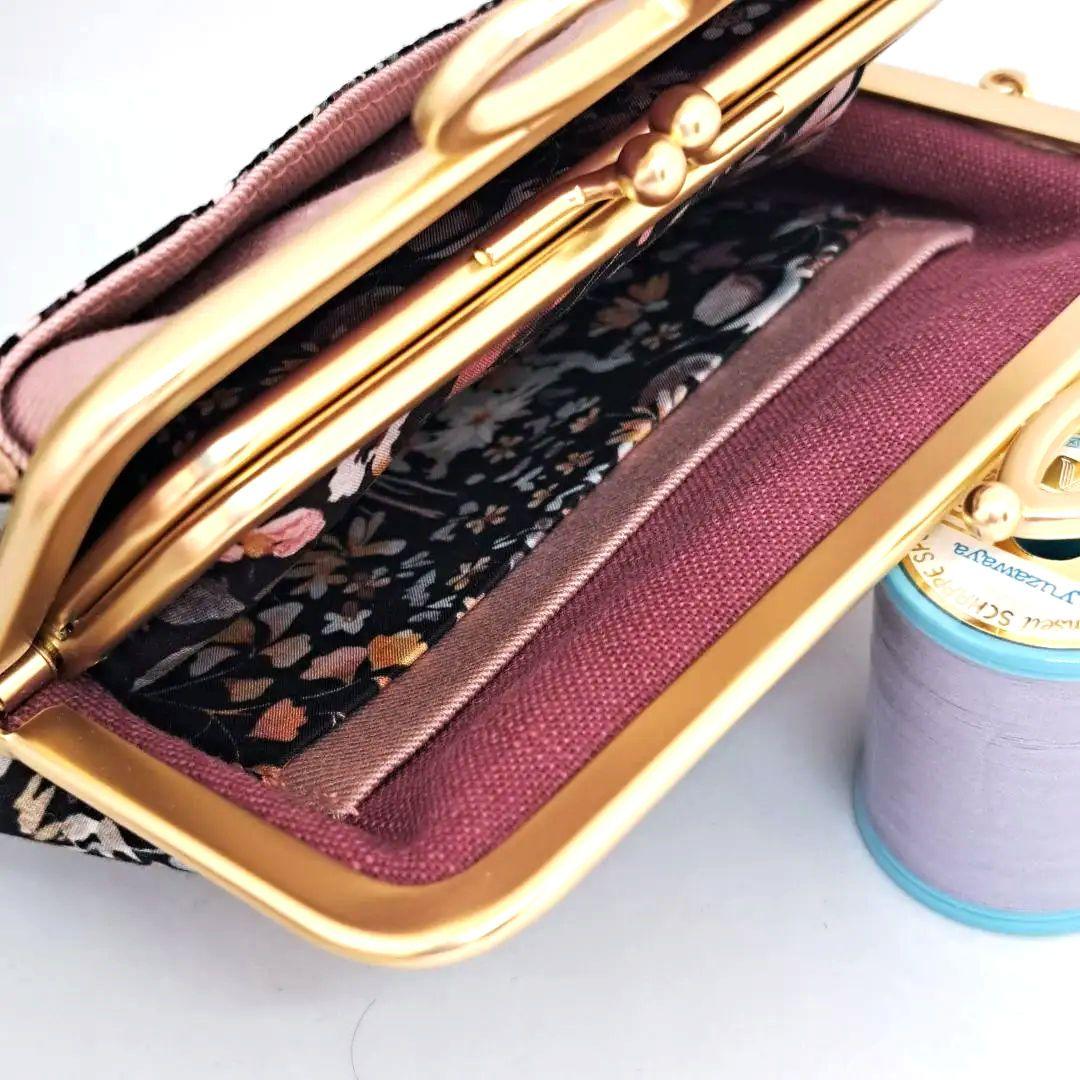 *ゆづまめ*　親子がま口☆フェルダと親子がま口長財布☆ハートキャノピー