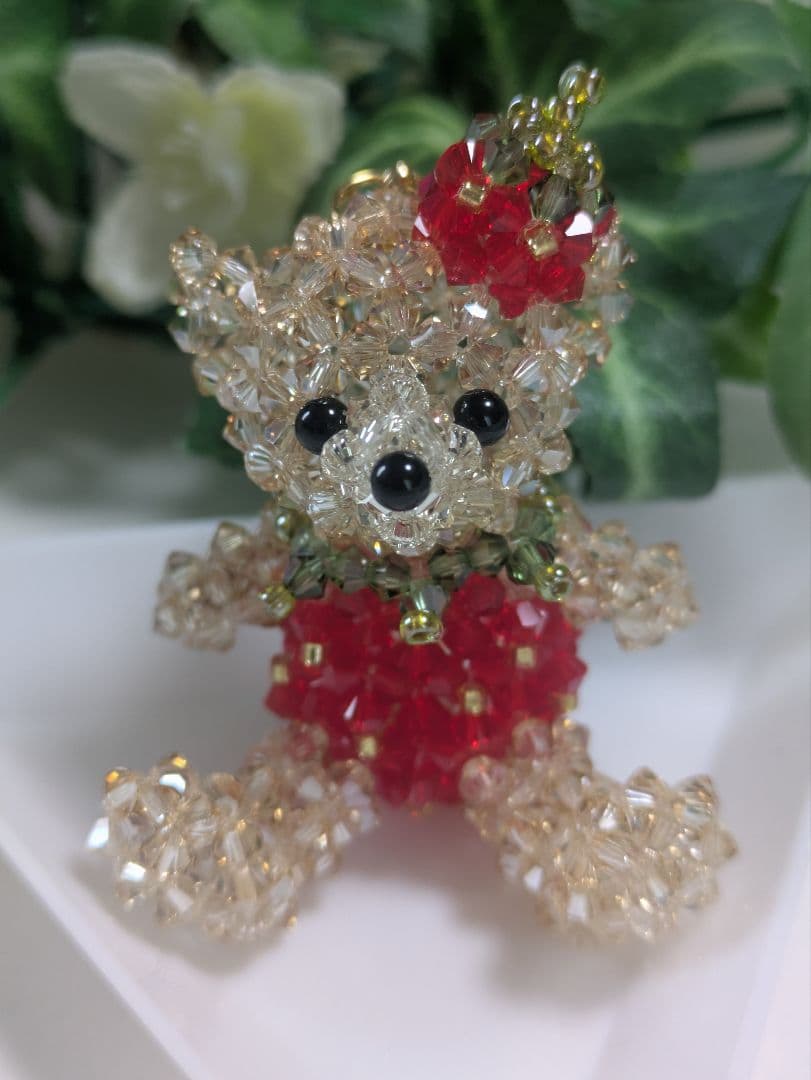 いちごの王子様??　くま　コスチューム　スワロフスキー　ビーズ