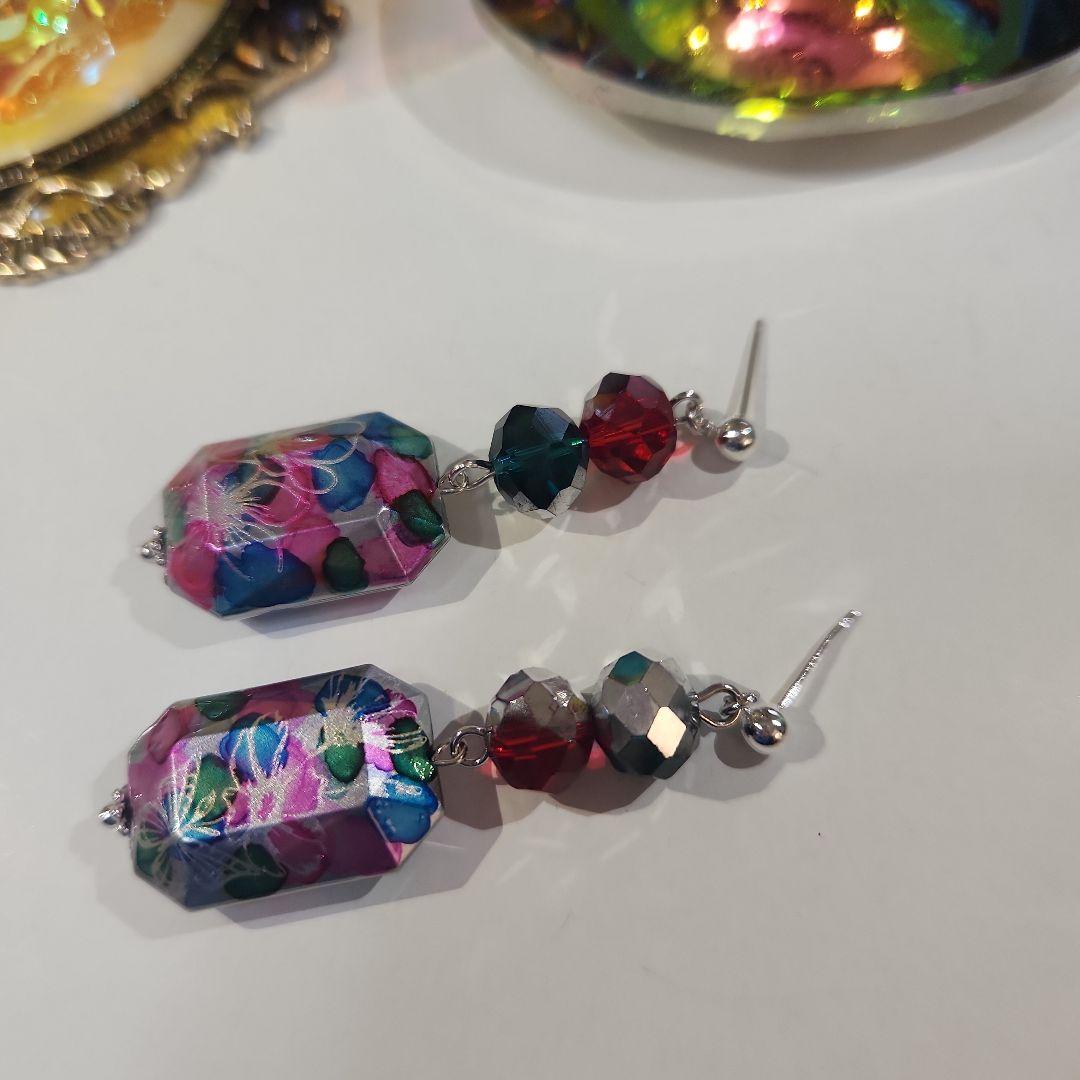 ハンドメイドピアス3318