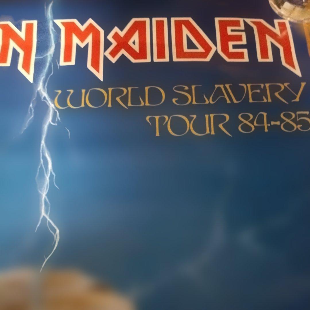 IRON MAIDEN ポスター 1985 WORLD SLAVERY TOUR