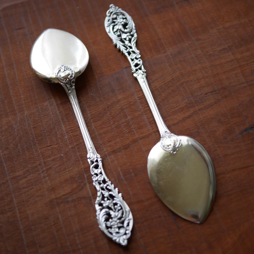 ◆アンティーク◆シルバー950◆JeanGranvigne◆スプーン2本セット◆