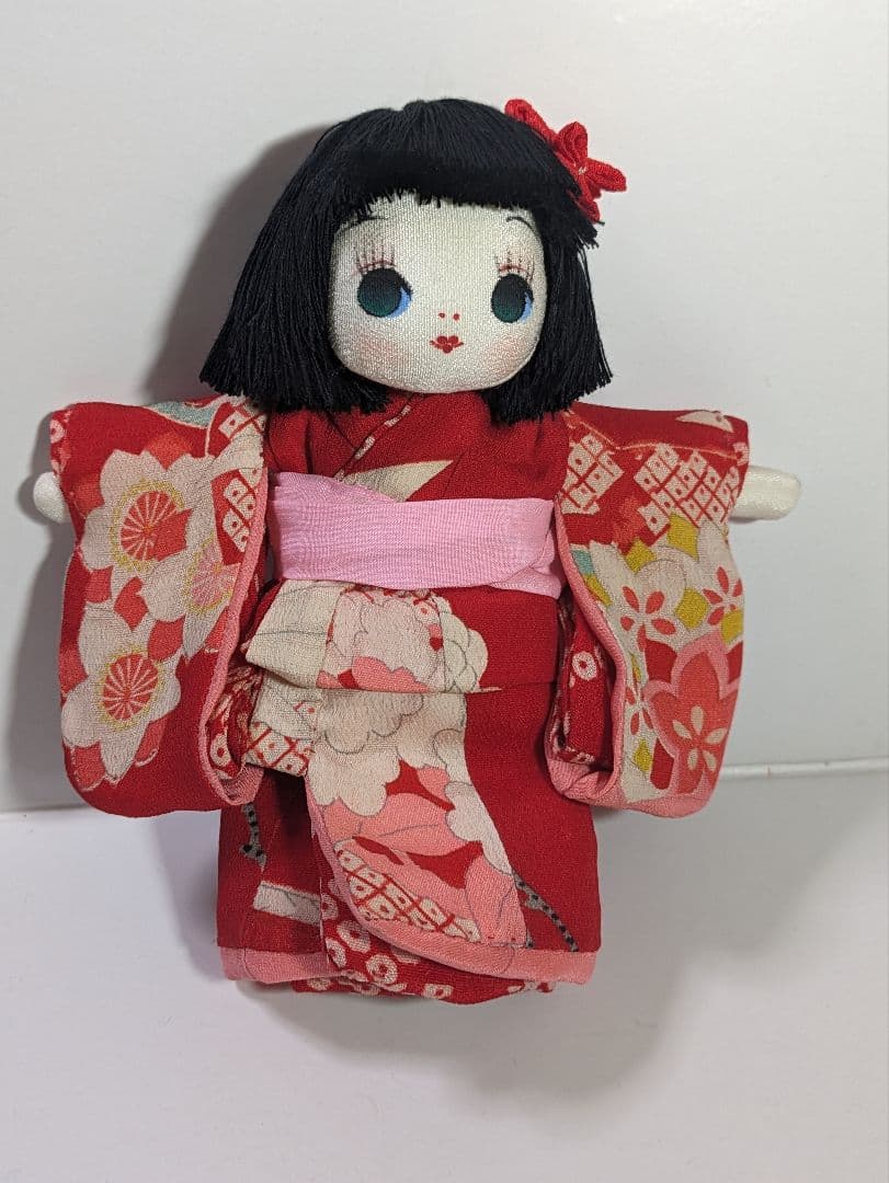 文化人形　ミニ文化人形 ゆずちゃん 着せ替え 着物人形 ミニ頭巾ちゃんセット