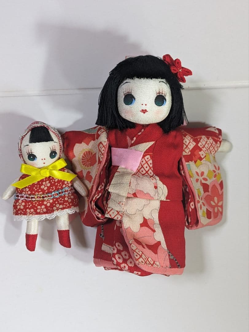 文化人形　ミニ文化人形 ゆずちゃん 着せ替え 着物人形 ミニ頭巾ちゃんセット
