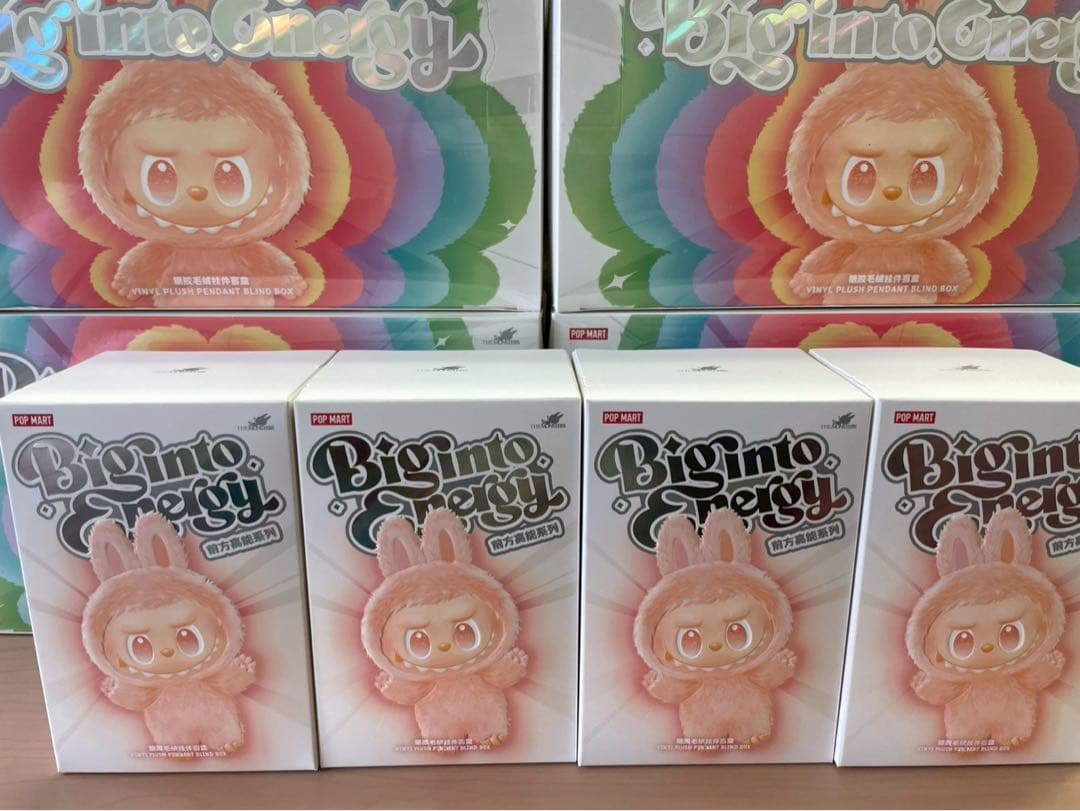 正規品・未開封4ピース ラブブ ポップマート ぬいぐるみ LABUBU エナジー