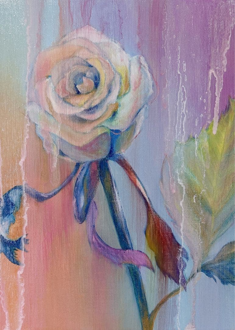 バラ 油彩画 原画