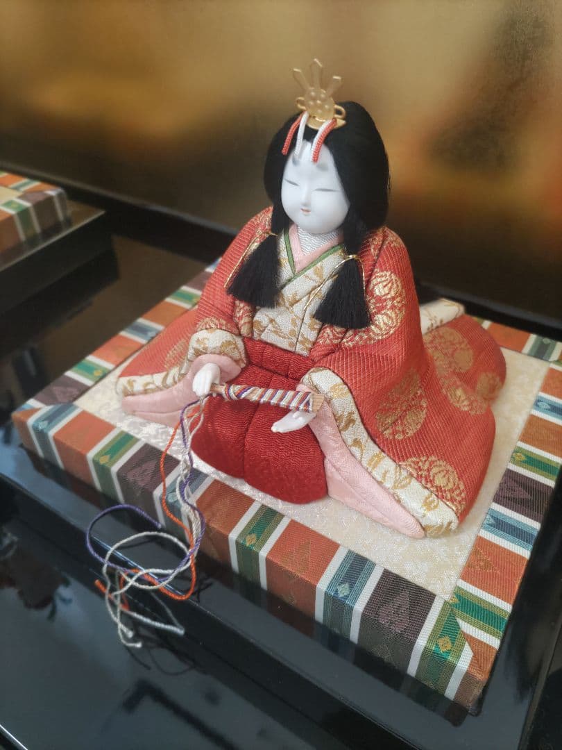 久月一秀作　木目込み雛人形コンパクトタイプ５段飾り