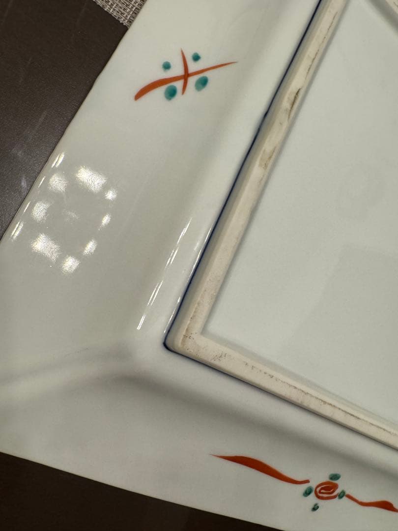 花と鳥の装飾皿 大